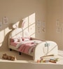 Floppy Ears Kids Twin Bed in White Colour