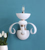Brescia White Glass Candle Wall Light