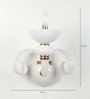 Brescia White Glass Candle Wall Light