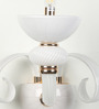 Brescia White Glass Candle Wall Light