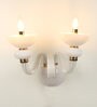 Flores Glass Candle Wall Light (White)
