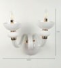 Flores Glass Candle Wall Light (White)