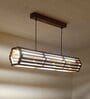 Flora 36 Baton Brown Wooden LED Hanging Lamp