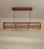 Flora 36 Baton Brown Wooden LED Hanging Lamp
