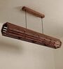 Flora 48 Baton Brown Wooden LED Hanging Lamp