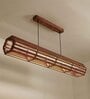 Flora 48 Baton Brown Wooden LED Hanging Lamp
