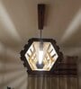 Flora 48 Baton Brown Wooden LED Hanging Lamp