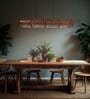 Flora 48 Baton Brown Wooden LED Hanging Lamp