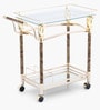 Flora Bar Trolley in Gold Colour