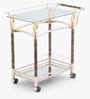 Flora Bar Trolley in Gold Colour