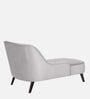 Flora RHS Velvet Chaise Lounger In Light Grey Colour
