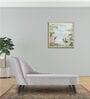 Flora RHS Velvet Chaise Lounger In Light Grey Colour
