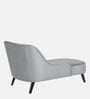 Flora RHS Velvet Chaise Lounger In Pearl Grey Colour