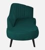 Flora RHS Velvet Chaise Lounger In Pine Green Colour