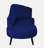 Flora RHS Velvet Chaise Lounger In Royal Blue Colour