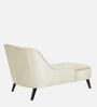 Flora RHS Velvet Chaise Lounger In Warm White Colour