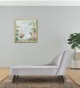 Flora LHS  Velvet Chaise Lounger In Light Grey Colour