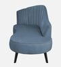 Flora LHS  Velvet Chaise Lounger In Oxford Blue Colour