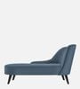 Flora LHS  Velvet Chaise Lounger In Oxford Blue Colour