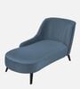 Flora LHS  Velvet Chaise Lounger In Oxford Blue Colour