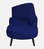 Flora LHS  Velvet Chaise Lounger In Royal Blue Colour