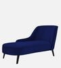 Flora LHS  Velvet Chaise Lounger In Royal Blue Colour