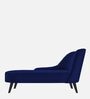 Flora LHS  Velvet Chaise Lounger In Royal Blue Colour