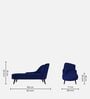 Flora LHS  Velvet Chaise Lounger In Royal Blue Colour