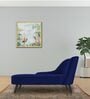 Flora LHS  Velvet Chaise Lounger In Royal Blue Colour