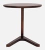 Flora Solid Wood End Table in Walnut Finish