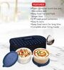 Floraa Fine Blue Plastic   2Pcs Microwave safe Lunch Box