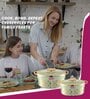 Floraa Royale Green Plastic & Steel 3Pcs Insulated Thermoware Casserole