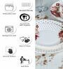 Floral 12 Pcs White & Red Melamine Dinnerware Set