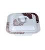 Floral (Set of 41) White Melamine Dinner Set