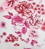 Floral 160 TC Pure Cotton Cushion Cover (Set of 2) in PInk Color