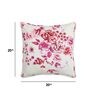 Floral 160 TC Pure Cotton Cushion Cover (Set of 2) in PInk Color