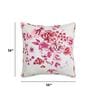 Floral 160 TC Pure Cotton Cushion Cover (Set of 2) in PInk Color