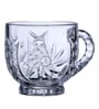 Ribbed 190ml Transparent Ceramic (Set of 6) Tea Cup