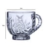 Ribbed 190ml Transparent Ceramic (Set of 6) Tea Cup