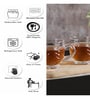 Ribbed 190ml Transparent Ceramic (Set of 6) Tea Cup