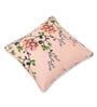 Peach Floral Cotton 12 x 12 Inches Cushion Covers (Set of 2)