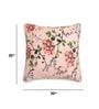 Peach Floral Cotton 20 x 20 Inches Cushion Covers (Set of 2)