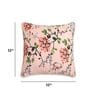 Peach Floral Cotton 12 x 12 Inches Cushion Covers (Set of 2)