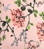 Peach Floral Cotton 16 x 16 Inches Cushion Covers (Set of 2)