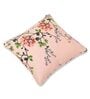 Peach Floral Cotton 16 x 16 Inches Cushion Covers (Set of 2)