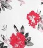 Floral 200 TC Pure Cotton Cushion Cover (Set of 2) in Pink Color