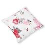 Floral 200 TC Pure Cotton Cushion Cover (Set of 2) in Pink Color