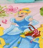Disney Floral Three Princess Single-Size Microfiber Blanket