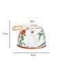 Floral 900ml White & Green Porcelain Tea Pot