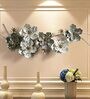 Floral Abstract Metal Art In Multicolour